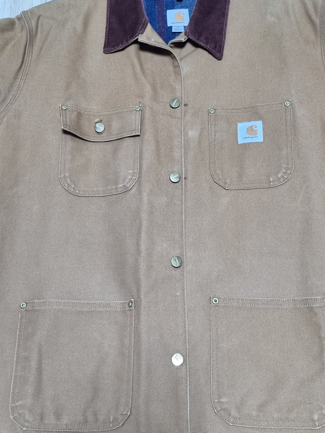 칼하트 C001 블랭킷 초어코트 BRN (XL) 상품이미지4