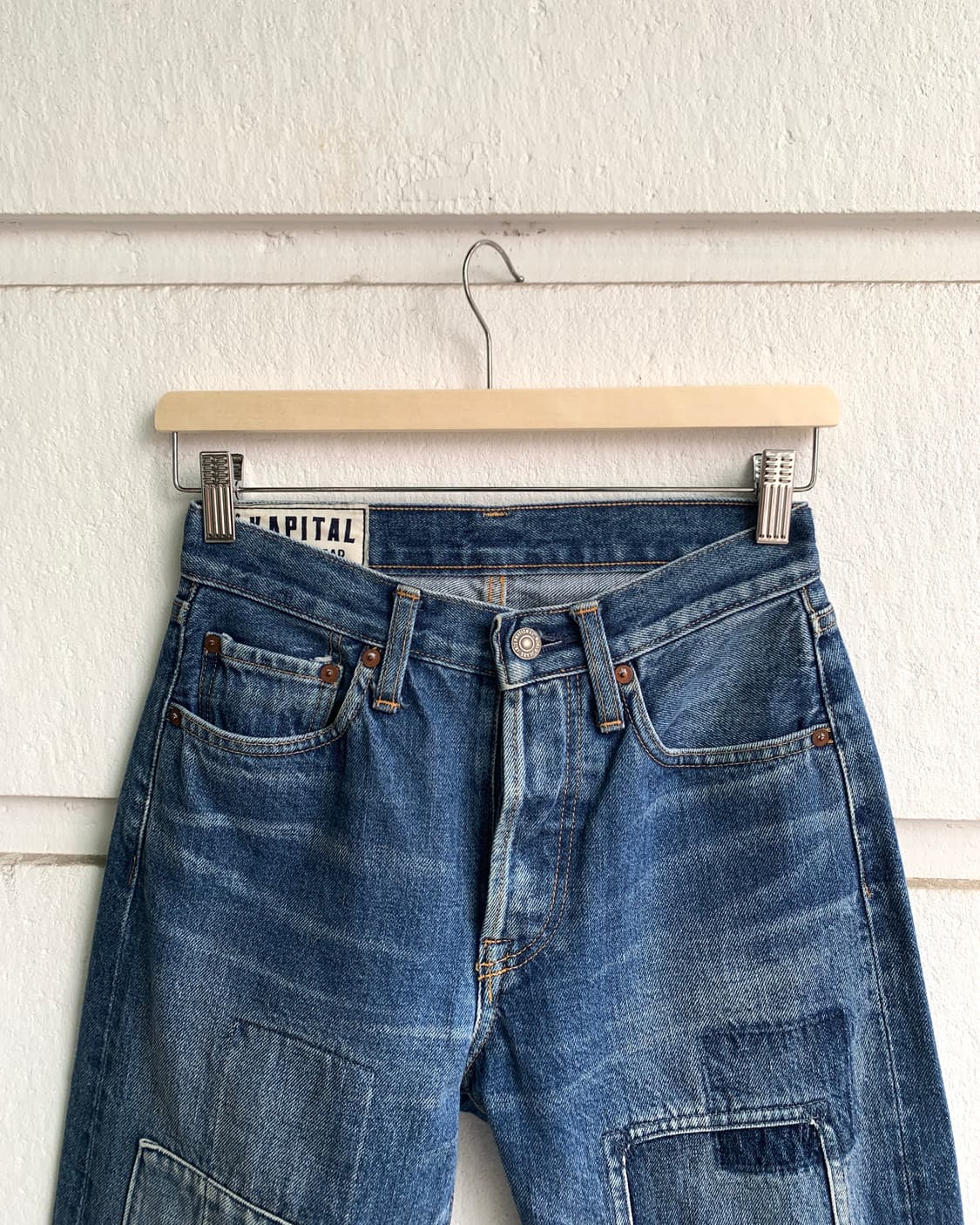 캐피탈 패치 데님 팬츠 상품이미지4