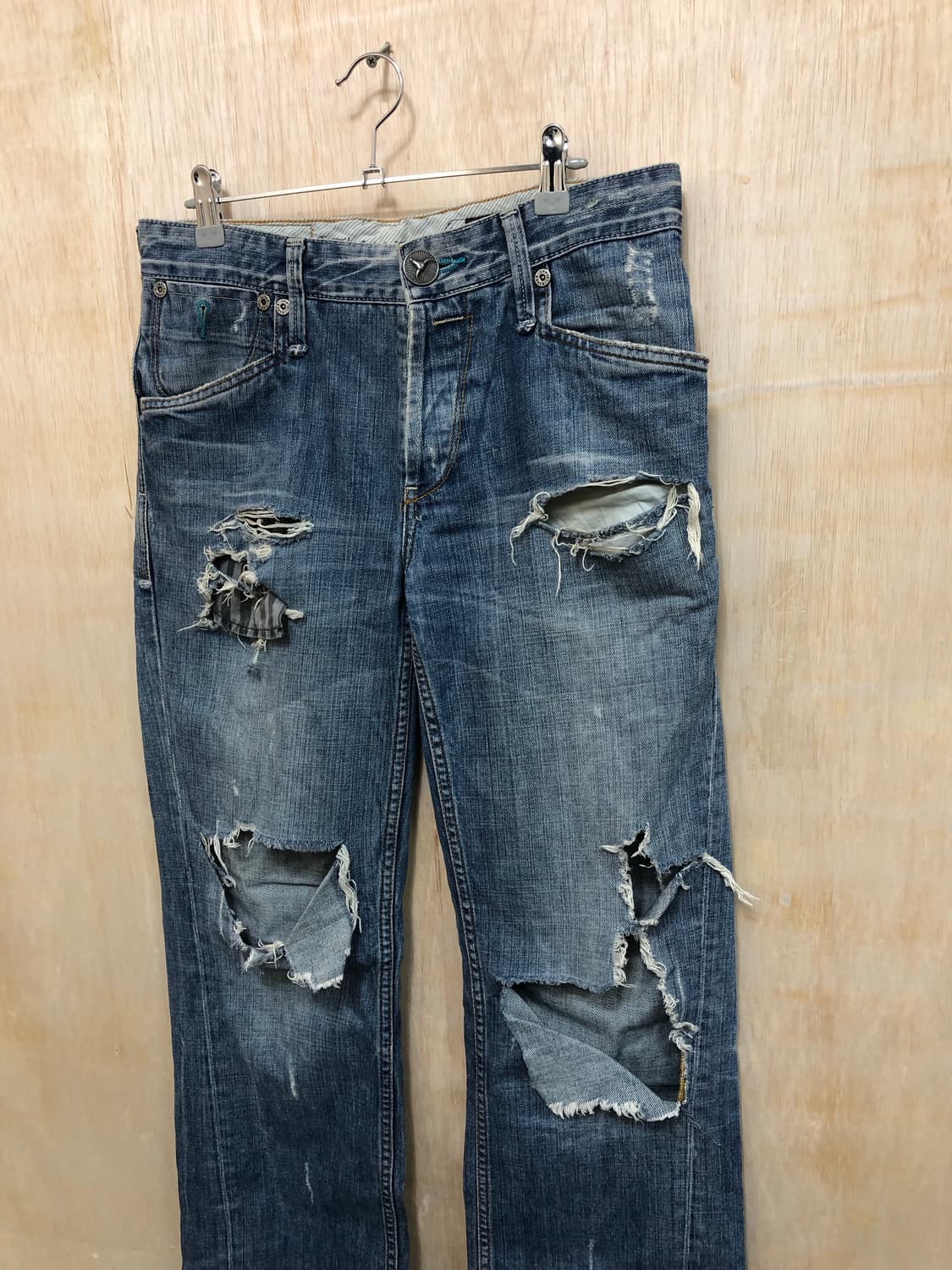 [직수입] 빈티지 데님 트라우저 상품이미지4