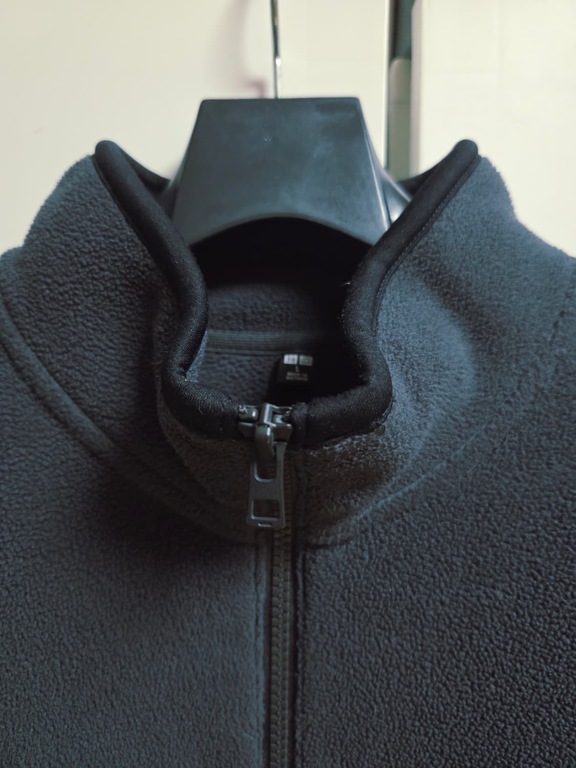 (L)유니클로 하프집업 플리스 다크그린 상품이미지4