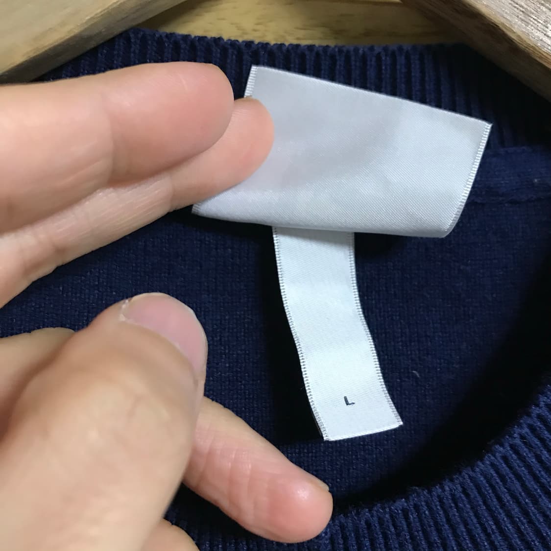 라코스테 네이비 유니크로고 차이나카라 여성가디건 상품이미지5