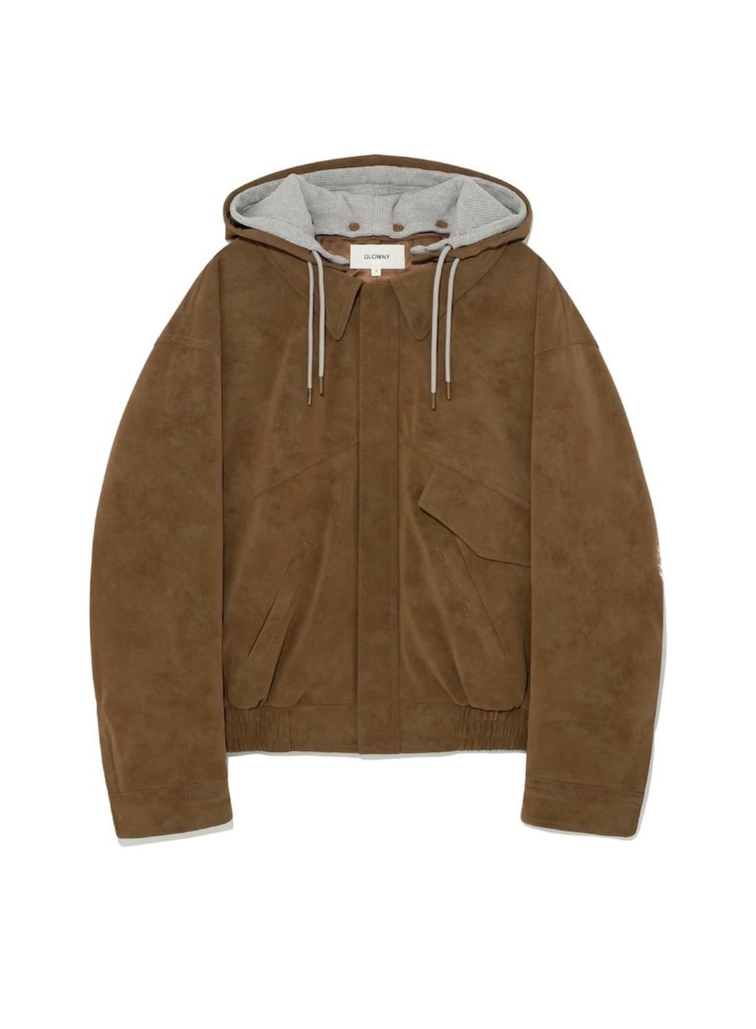 글로니(glowny) 어반 스웨이드 점퍼 브라운 urban M 상품이미지1