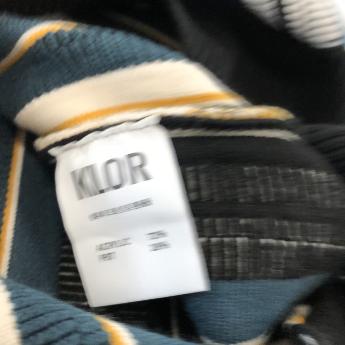 KLOR 클로어(새상품) 버티컬 스트라이프니트 L  상품이미지6