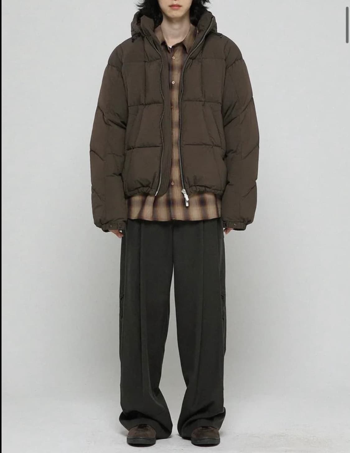 비긴202 헤비다운점퍼 브라운 3사이즈 패딩 상품이미지5