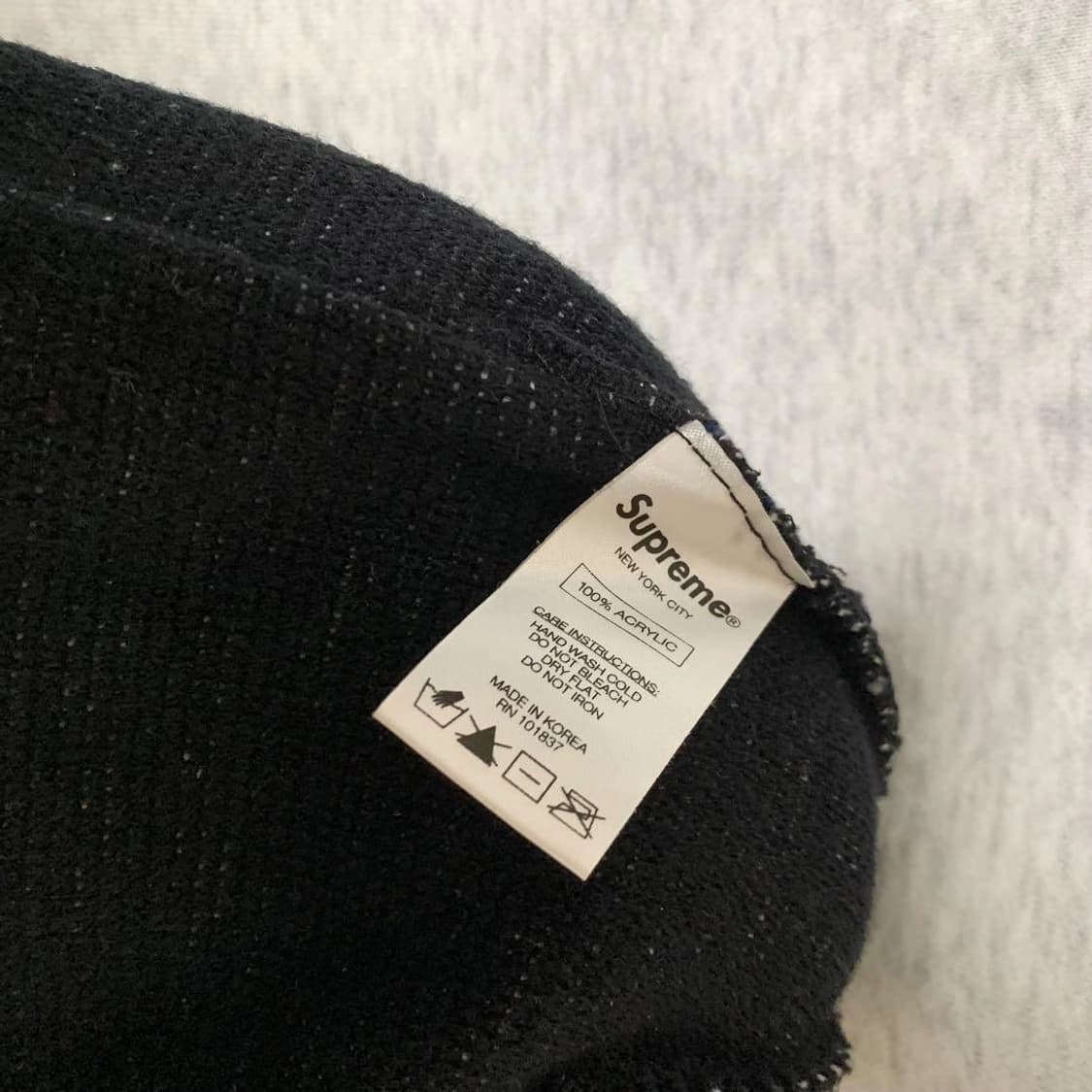슈프림 커프 로고 비니 상품이미지2