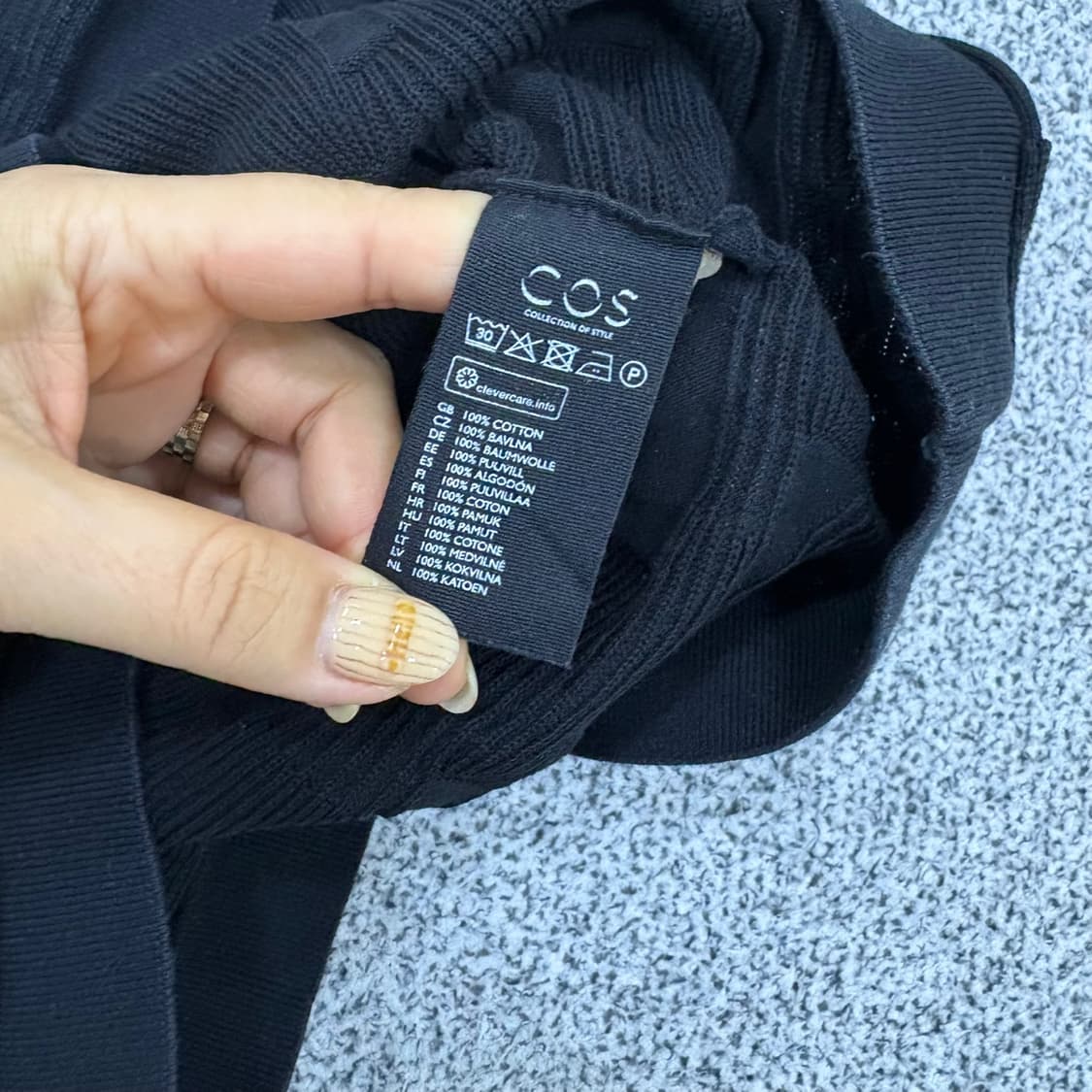 S 코스 여성 물결 반팔 니트 0415J 상품이미지4