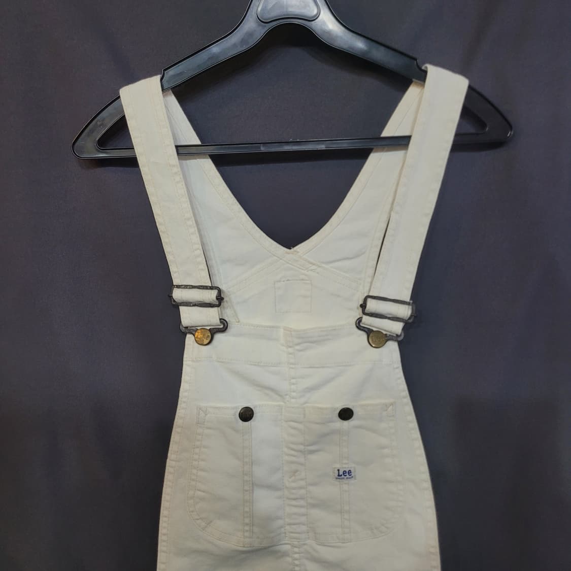 Lee 화이트 데님 오버롤 상품이미지2