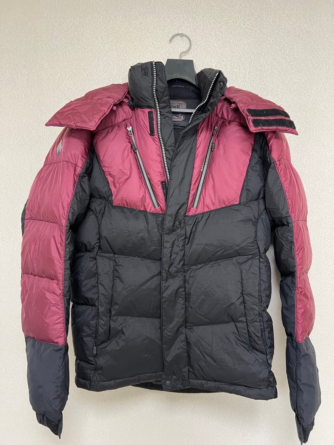 [판매완료]몽벨/패딩 자켓 버건디/M(95) 상품이미지7