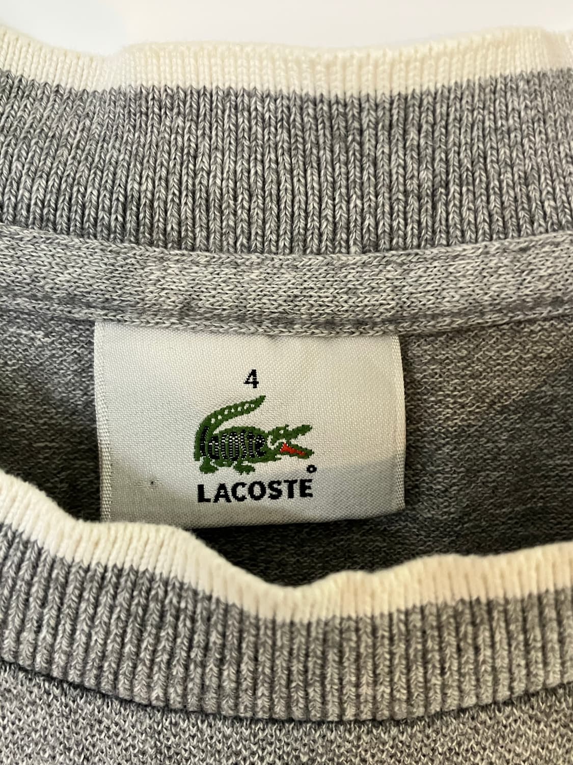 라코스테 lacoste 니트 반팔 그레이 상품이미지4