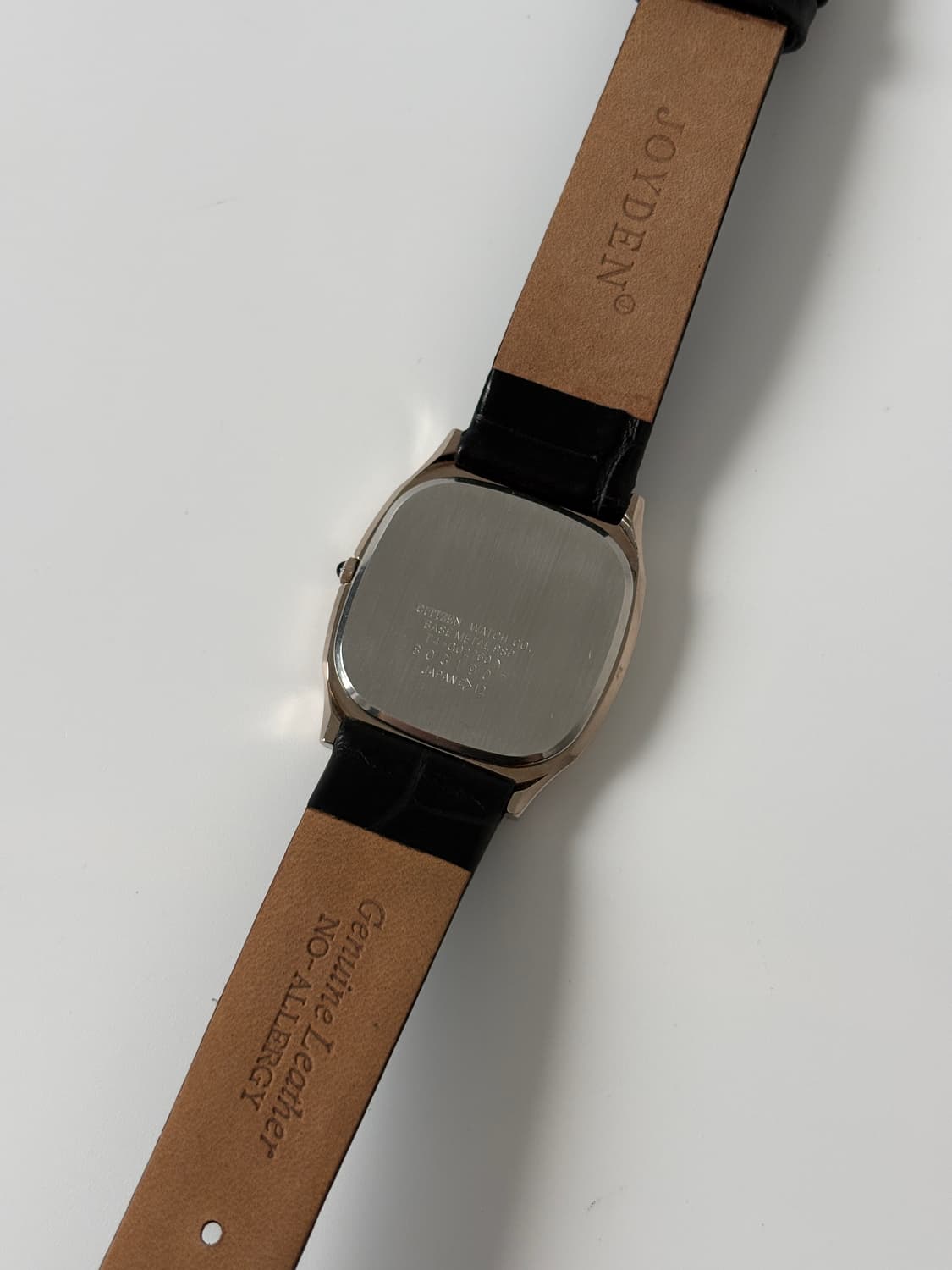 시티즌 1980년대 CQ 린넨 다이얼 골드 스퀘어 쿼츠 남성 상품이미지7