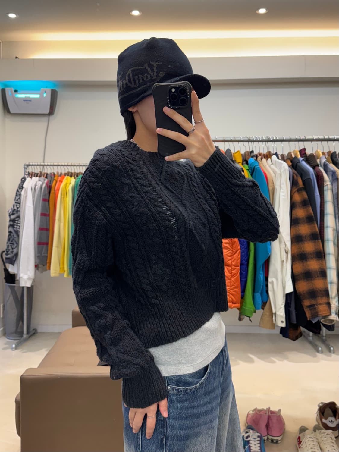 폴로 랄프로렌 데님앤서플라이 크롭 꽈배기니트 상품이미지8