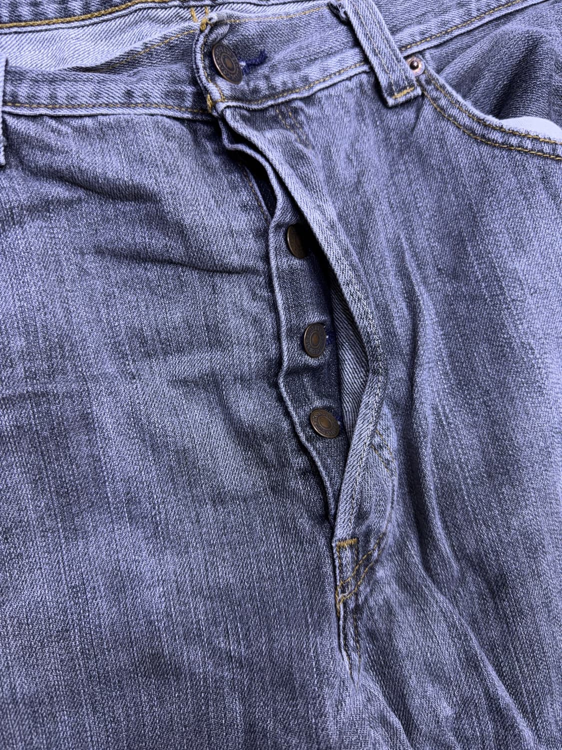 리바이스 501 00's 그레이 워싱 레귤러핏 데님팬츠 38 상품이미지5