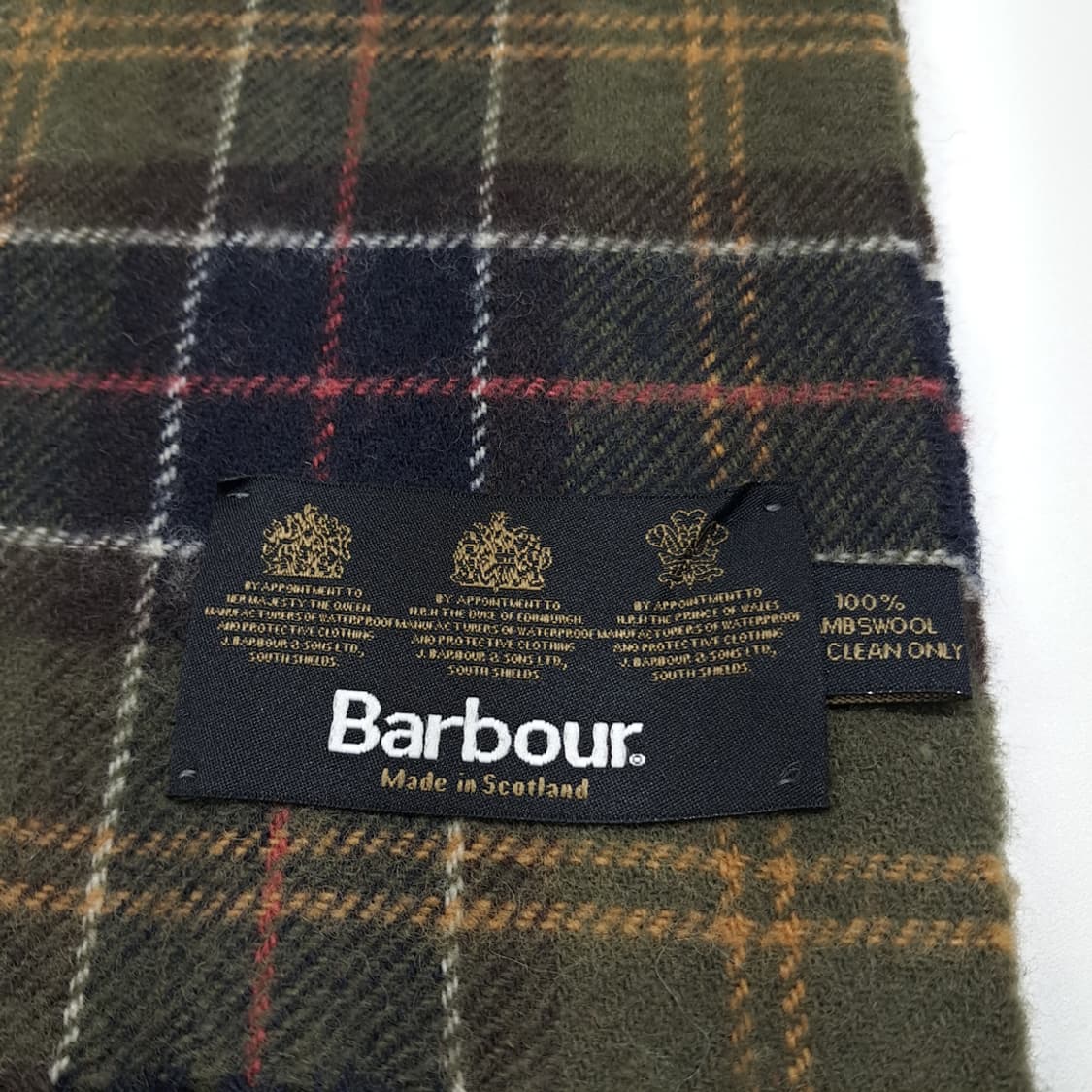 MX497 바버 00s 스코틀랜드판 램스울 클래식타탄 머플러 목도리 상품이미지4