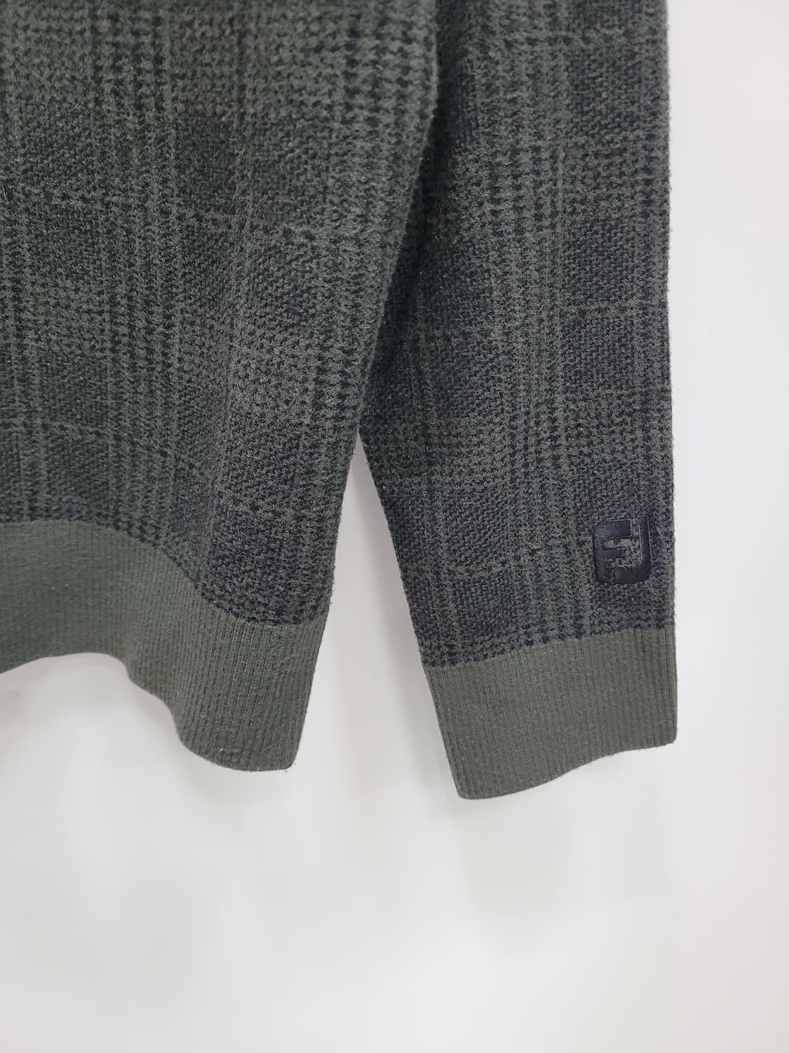 FOOTJOY 20FW 풋조이 라운드넥 체크 니트 / 남 XL (105) 상품이미지5