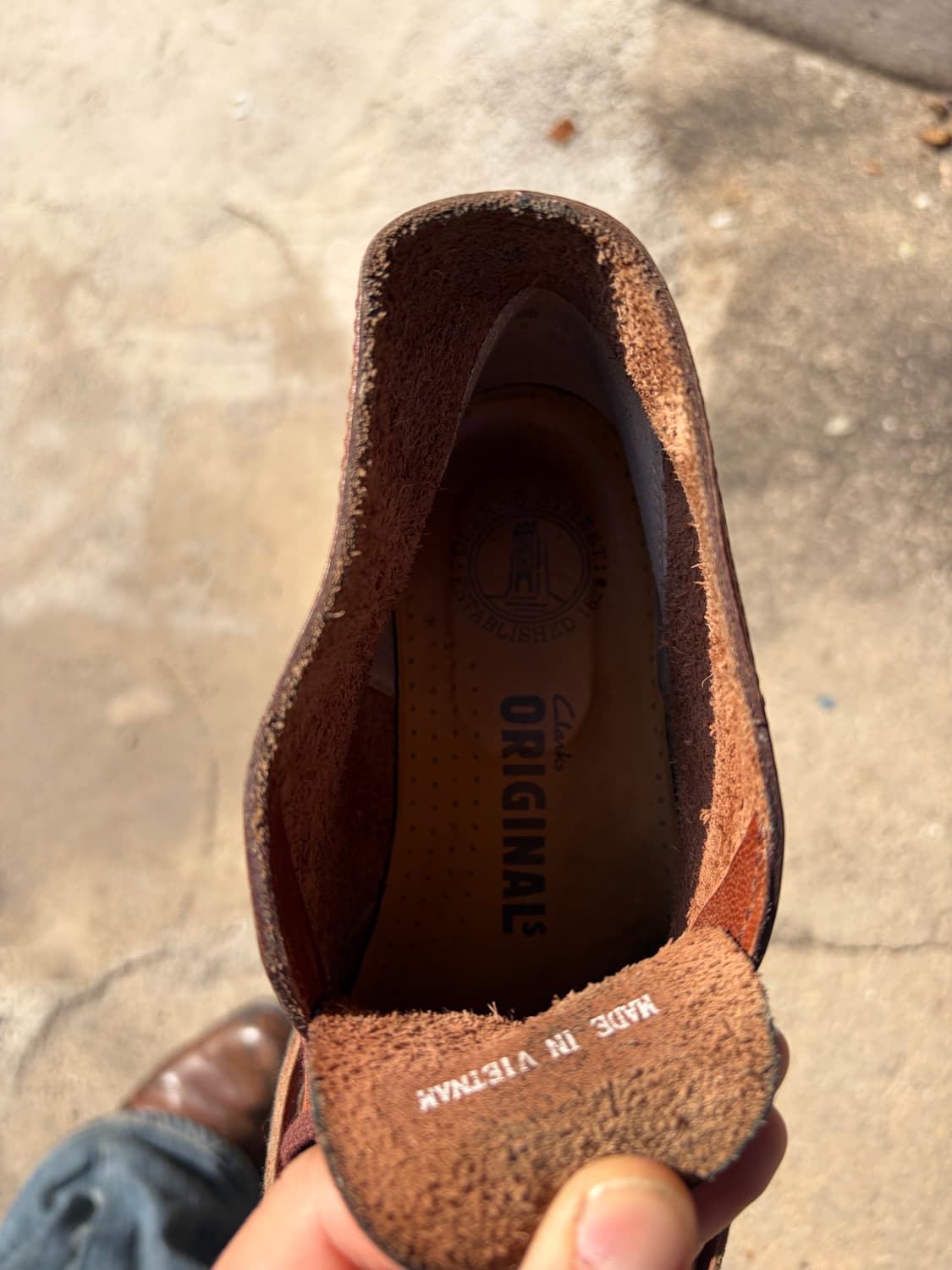 Clarks Originals 데저트부츠 브라운 레더 US6 상품이미지5