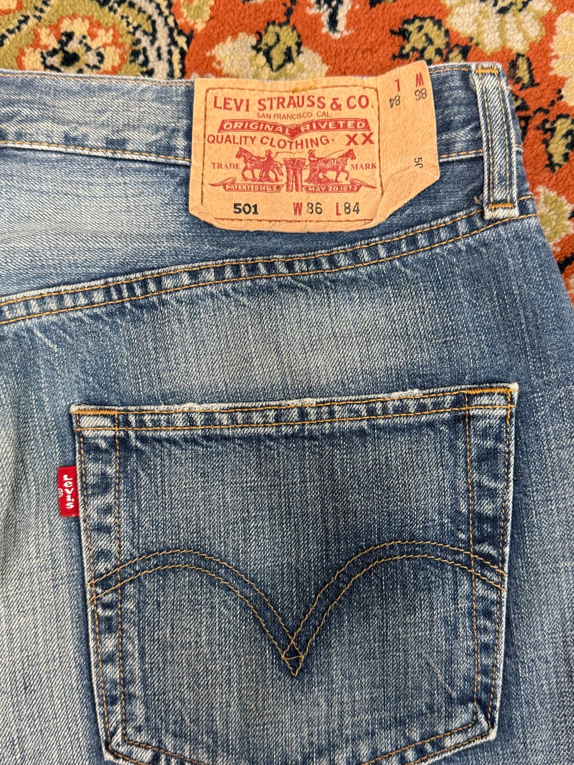 리바이스 빈티지 501 데님팬츠 34x33 상품이미지3