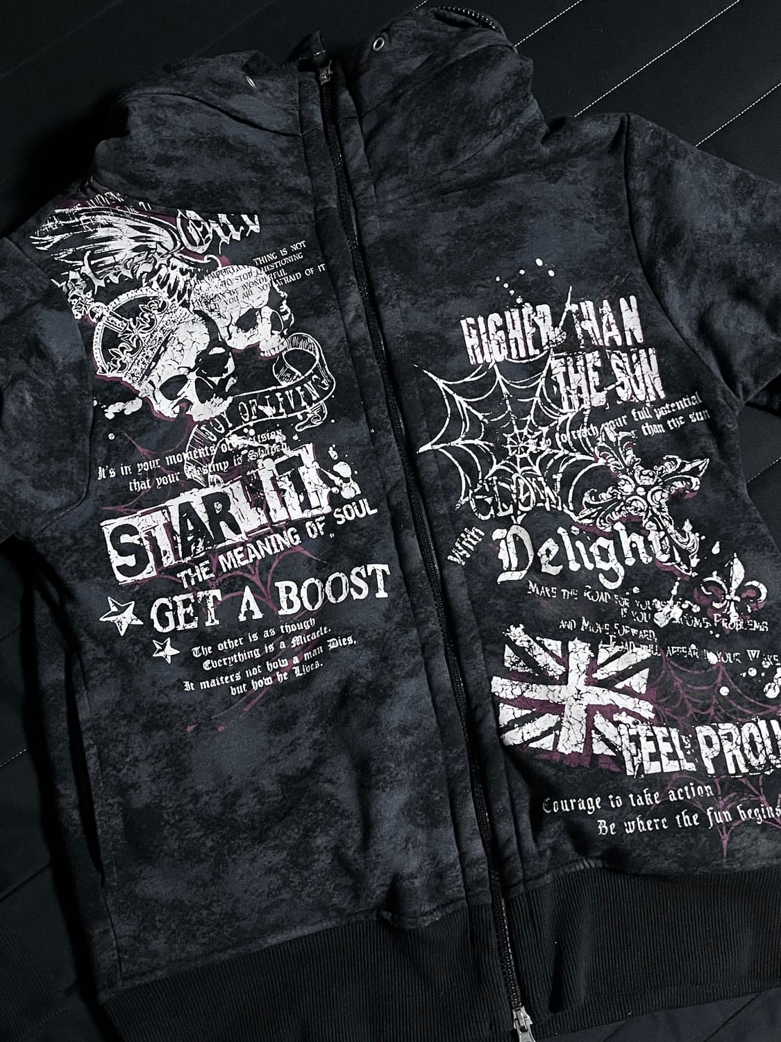 일본 빈티지 펑크 후드집업 상품이미지1