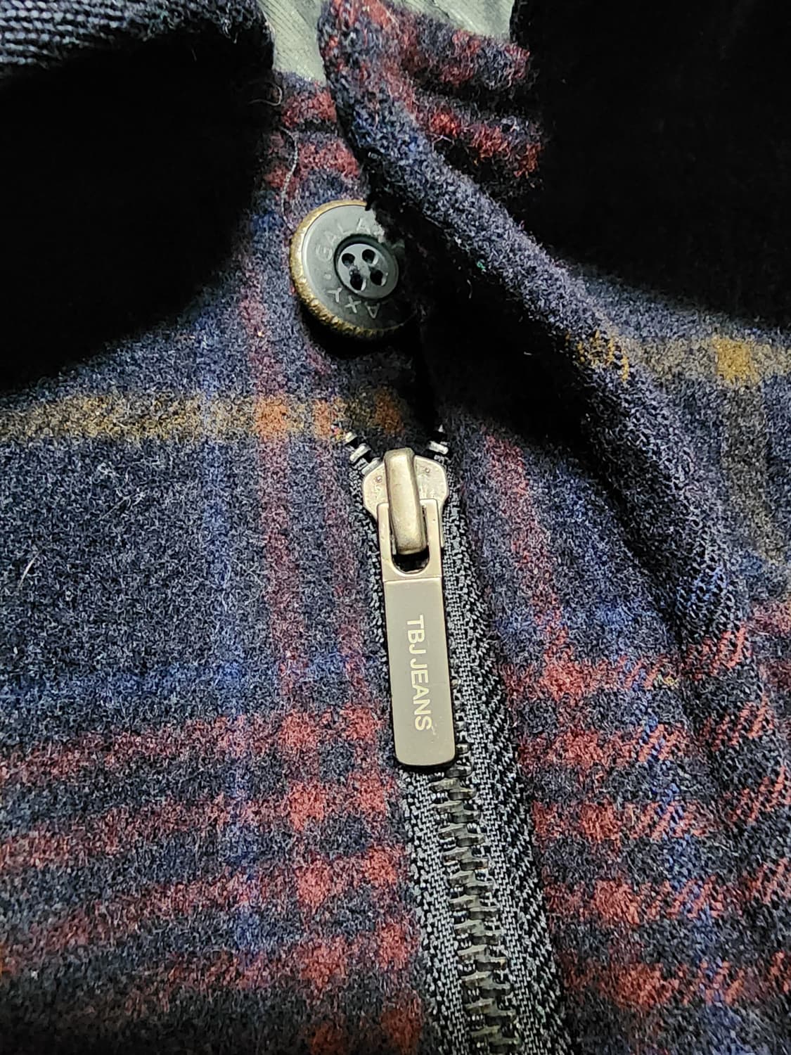 80's 올드스쿨 제일모직 갤럭시 체크 패턴 봄버 자켓 상품이미지9