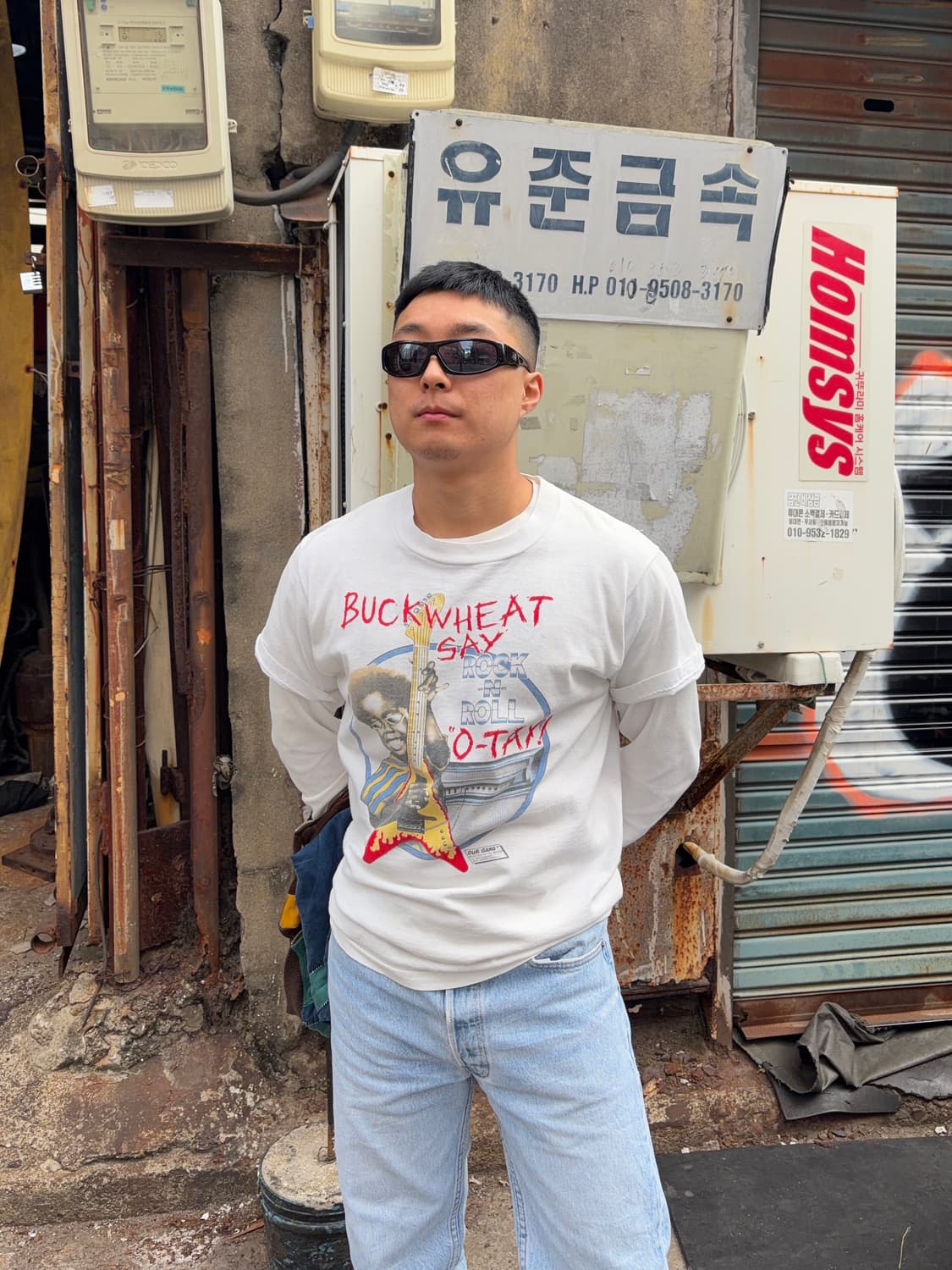 80’s Buckwheat Our gang Rock n Loll T-sh 상품이미지1