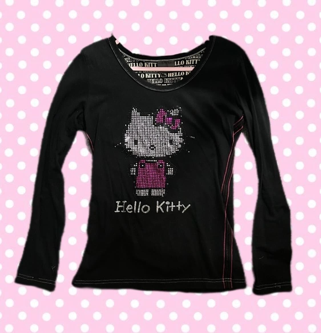 헬로키티 큐빅 롱슬리브 / y2k 무드 상품이미지1