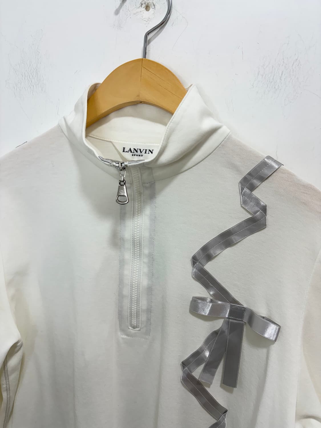 랑방 스포츠 리본 반집업 티셔츠 상품이미지7