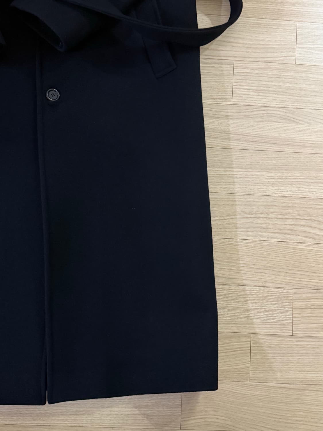 24FW 아모멘토 싱글 브레스티드 코트 블랙 L 상품이미지7