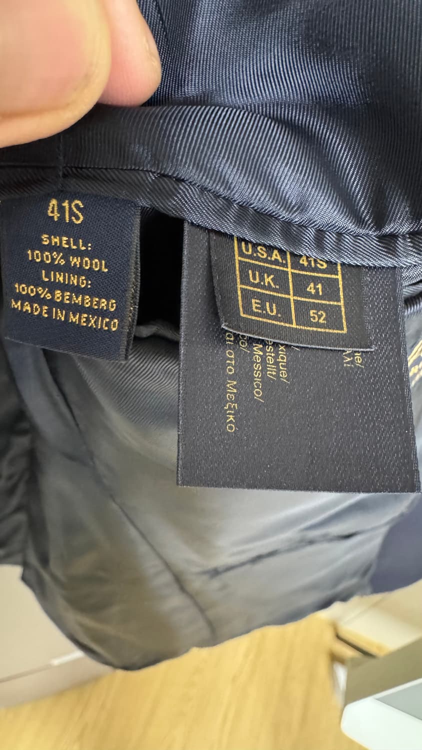 브룩스 브라더스 네이비 금장 블레이저 41S 상품이미지5