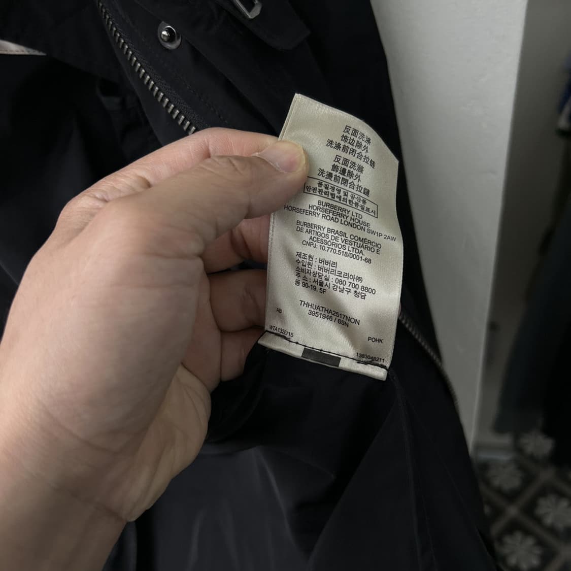 17207 - 버버리 브릿 블랙 야상 자켓 상품이미지5