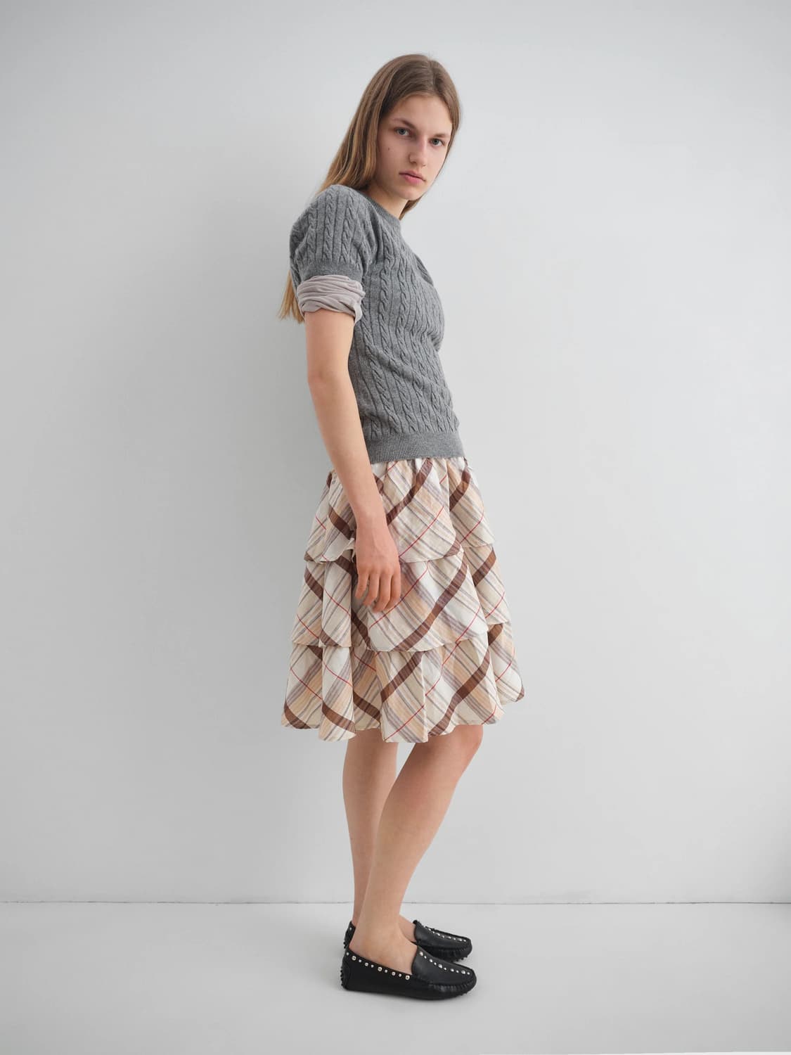 (S,M,L) 기마구아스 RINA 케이블 울 니트 상품이미지4