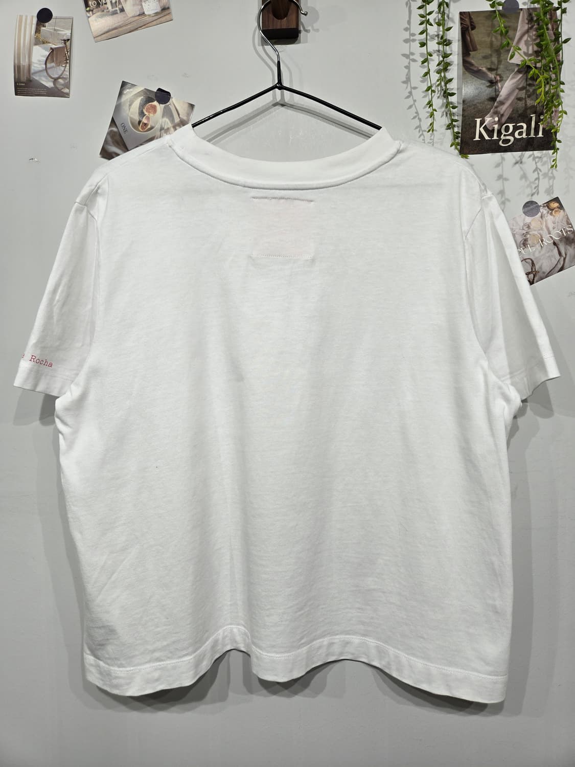 시몬 로샤 플라워 프린팅 티셔츠 화이트 h&m 상품이미지4