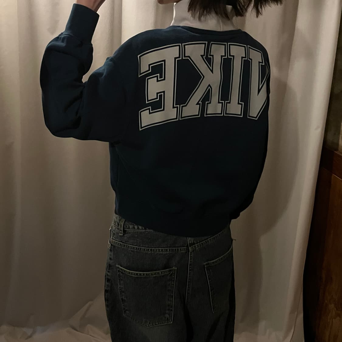 나이키 크롭 반집업 맨투맨 상품이미지3