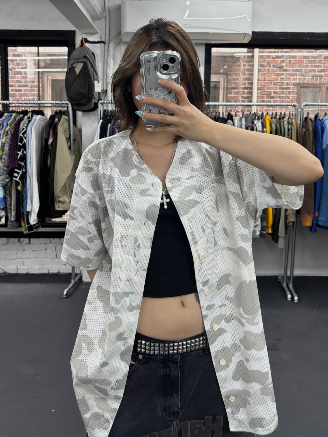 베이프 화이크 카모 베이스볼 져지 상품이미지1