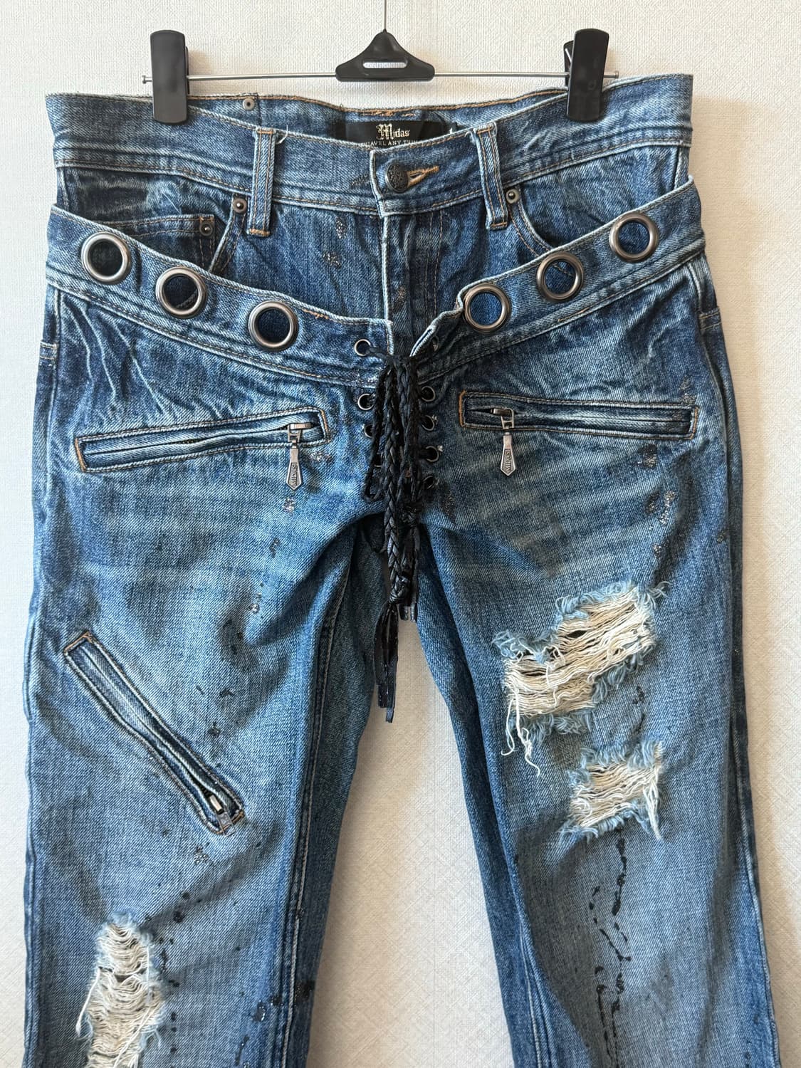 Midas double weist lace-up jeans  상품이미지2