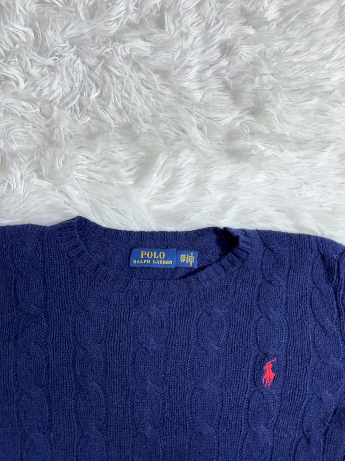 폴로 랄프로렌 울•케시미어 딱붙핏 꽈배기 니트  상품이미지6