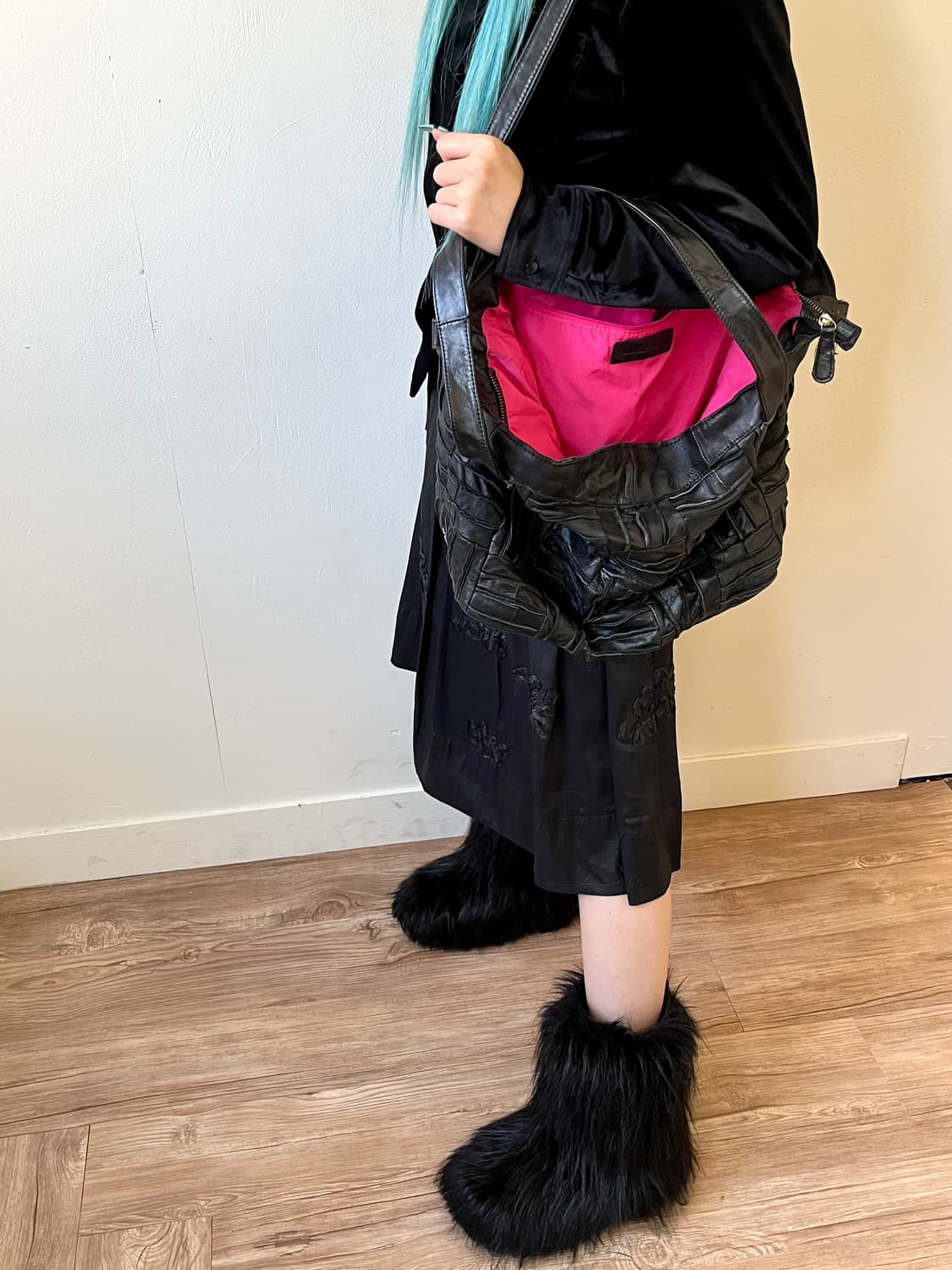 ROSE BUD 램스킨 숄더 백  상품이미지9