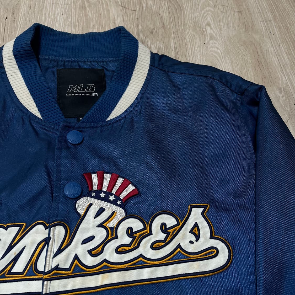 MLB 뉴욕 양키스 새틴 스타디움 바시티 자켓 L/100 상품이미지3