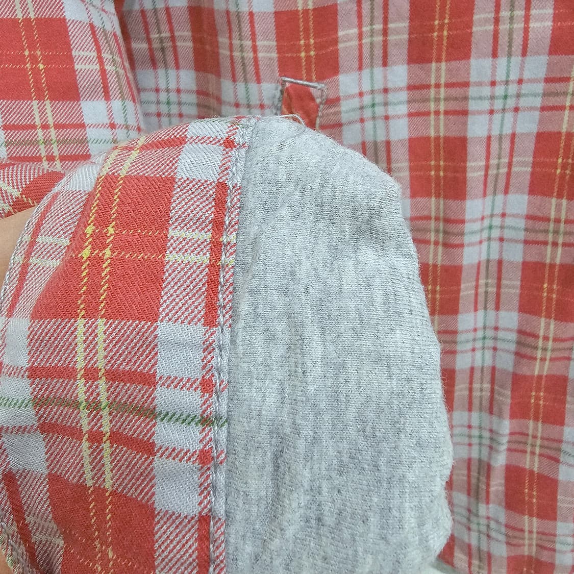 GLOBAL WORK 빈티지 레드 이중면 체크셔츠  상품이미지9