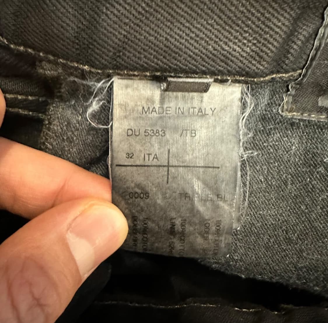 릭오웬스 디트컷 코팅진 (끈있는버젼) tb소재 면100 % 상품이미지6