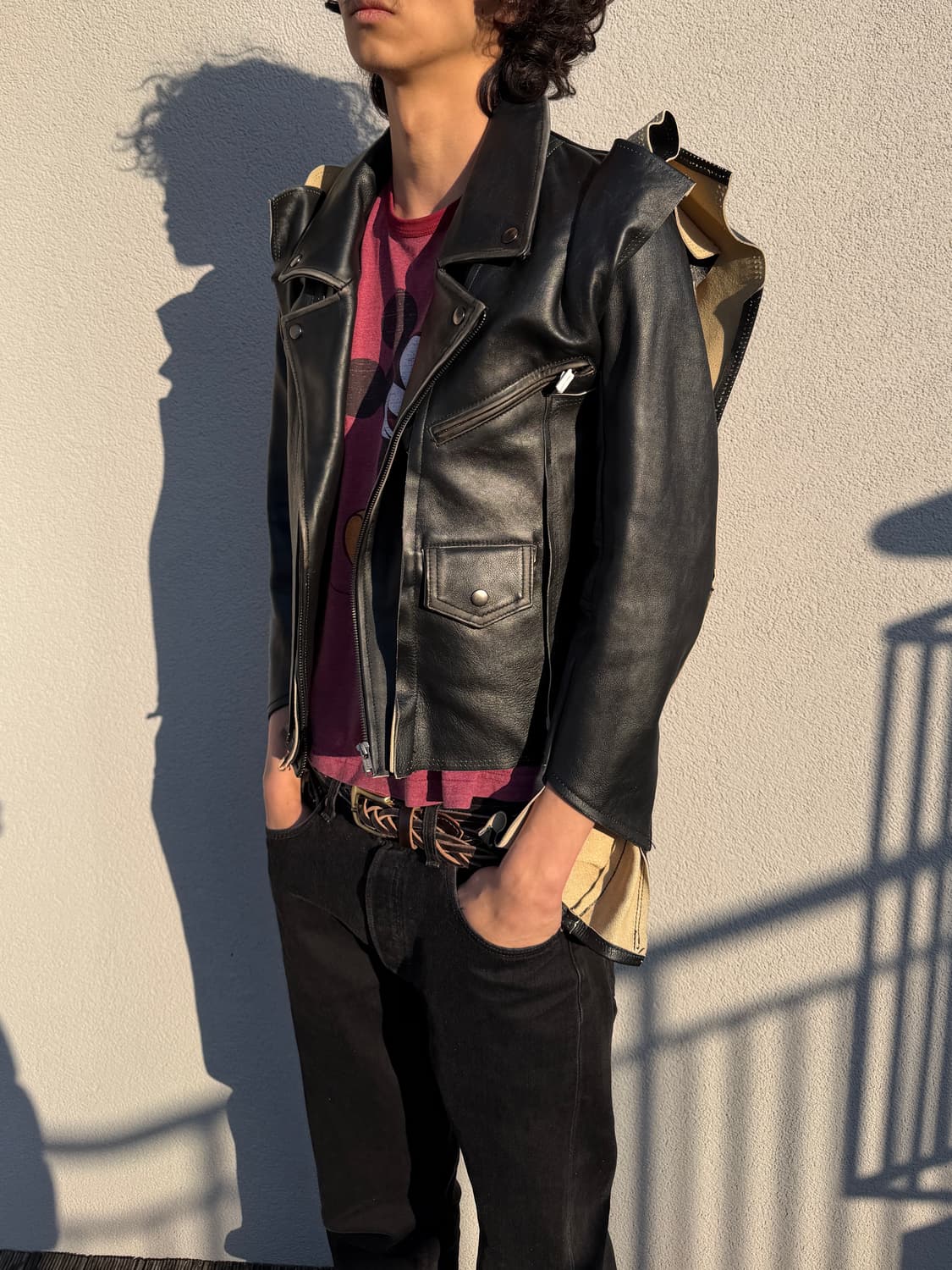 마르지엘라 H&m 아카이브 레더자켓 상품이미지3