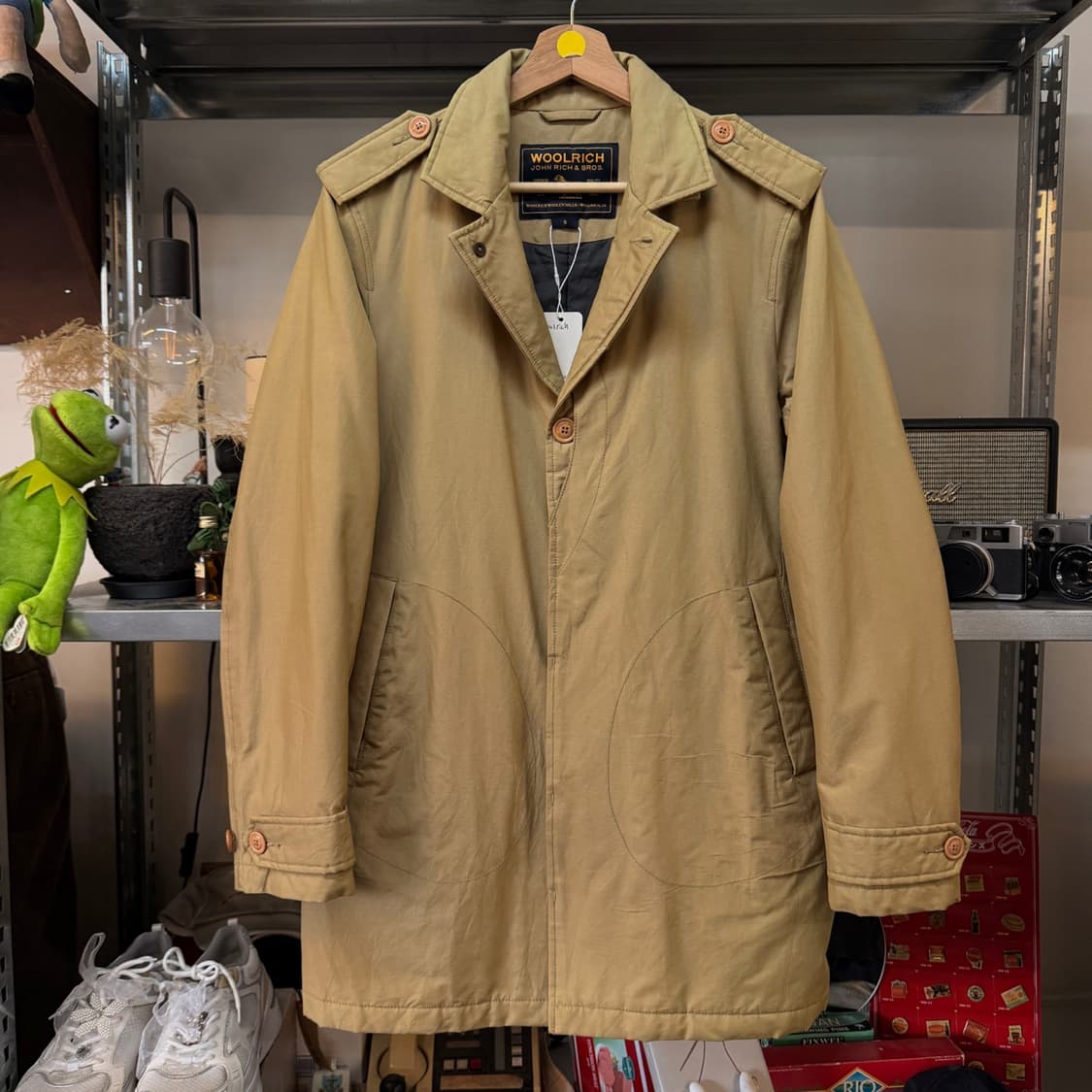 울리치 이탈리아 디자인 밀리터리 코트 S M 상품이미지2