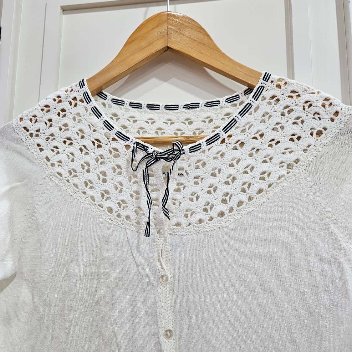 레이스 리본 가디건 상품이미지3