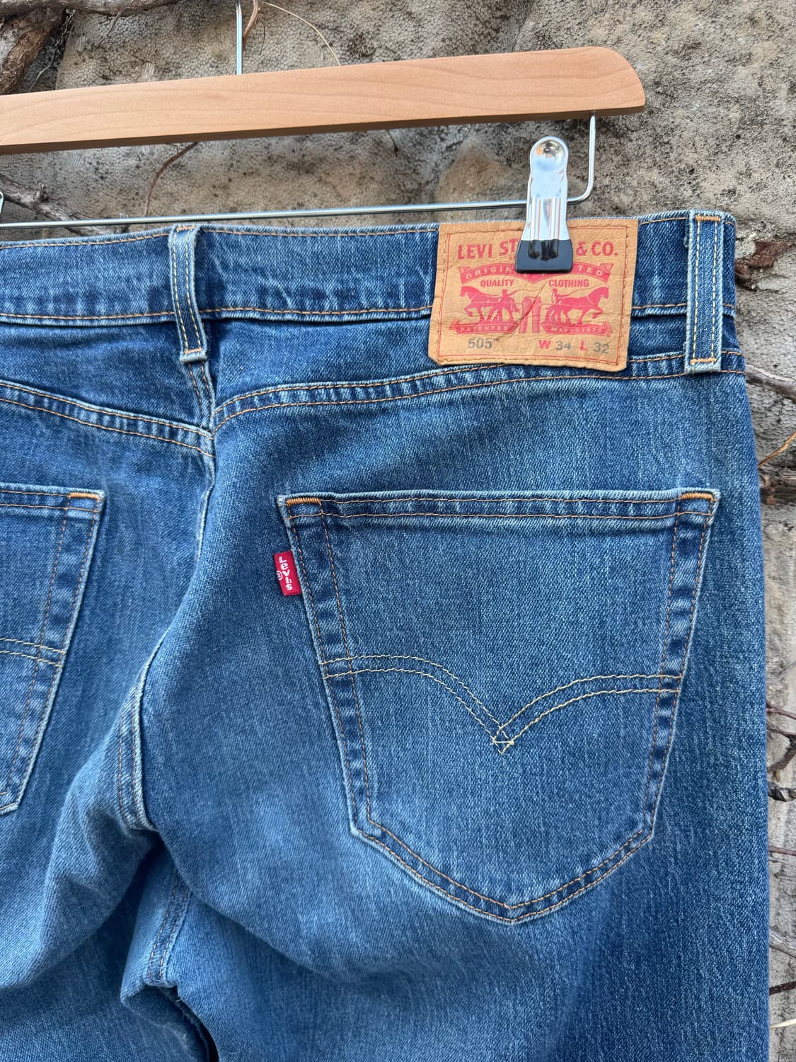 리바이스 빈티지 505 워싱 데님 팬츠 34/32 상품이미지5