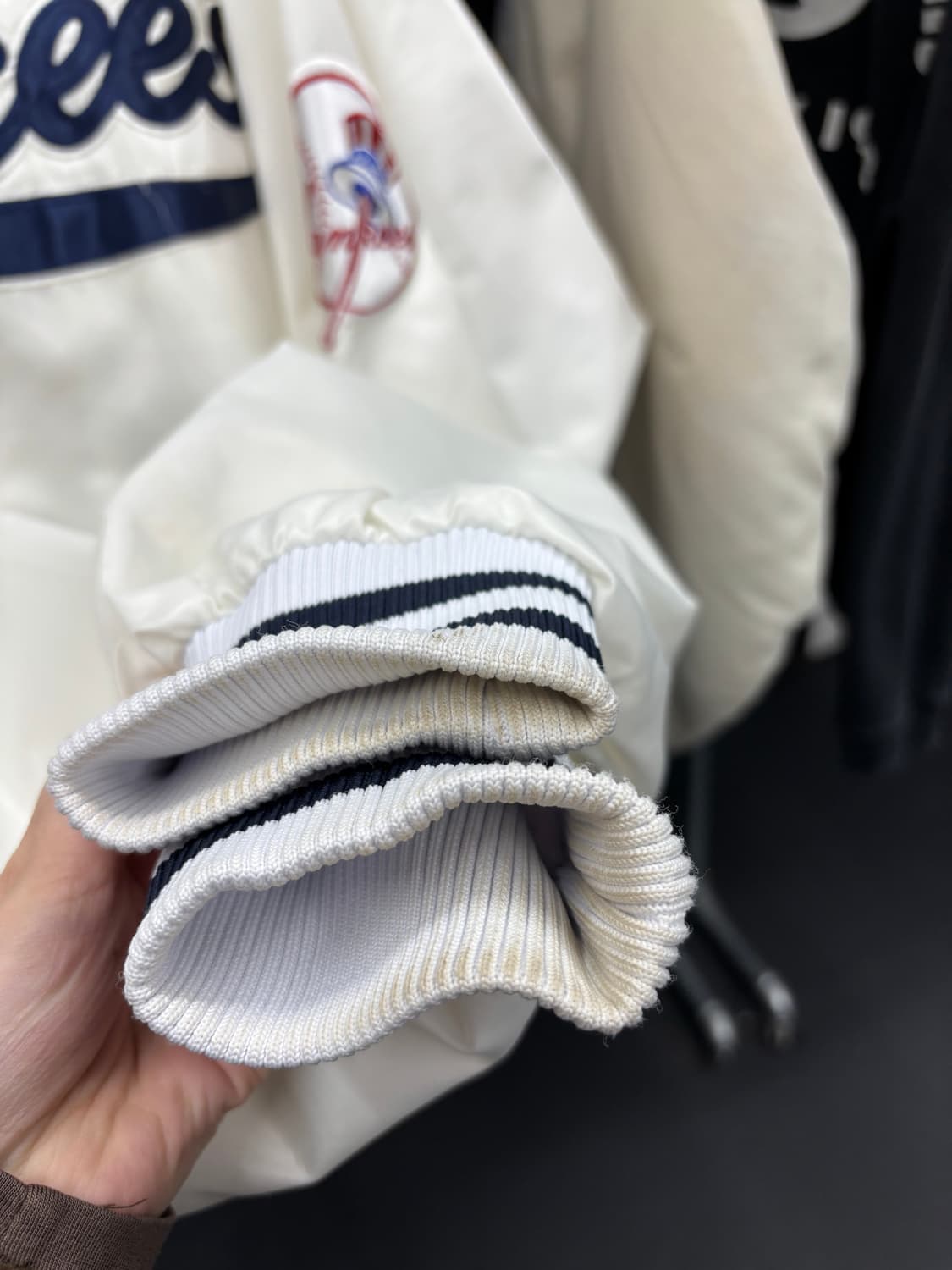 마제스틱 뉴욕 양키스 화이트 스타디움 자켓 상품이미지9