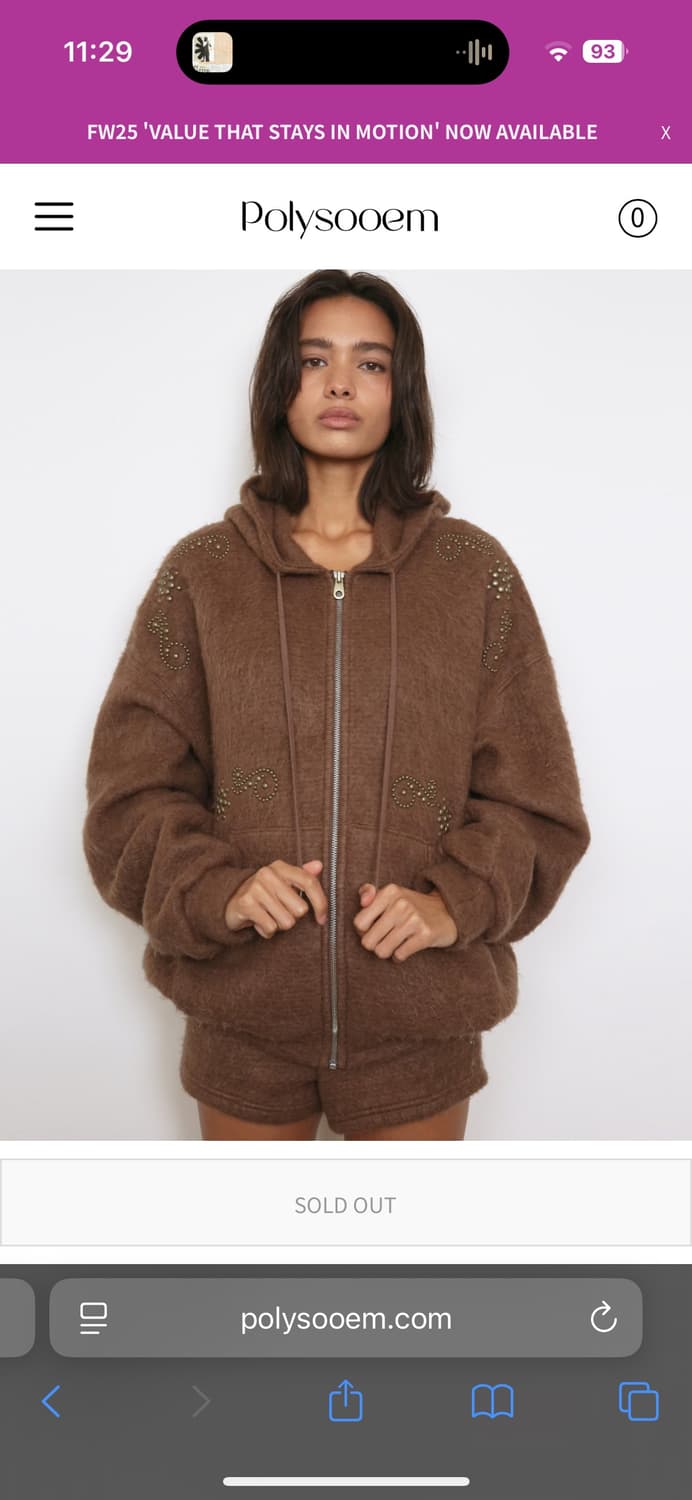 폴리수엠 오너먼트 스터드 후디 리미티드 에디션 상품이미지1