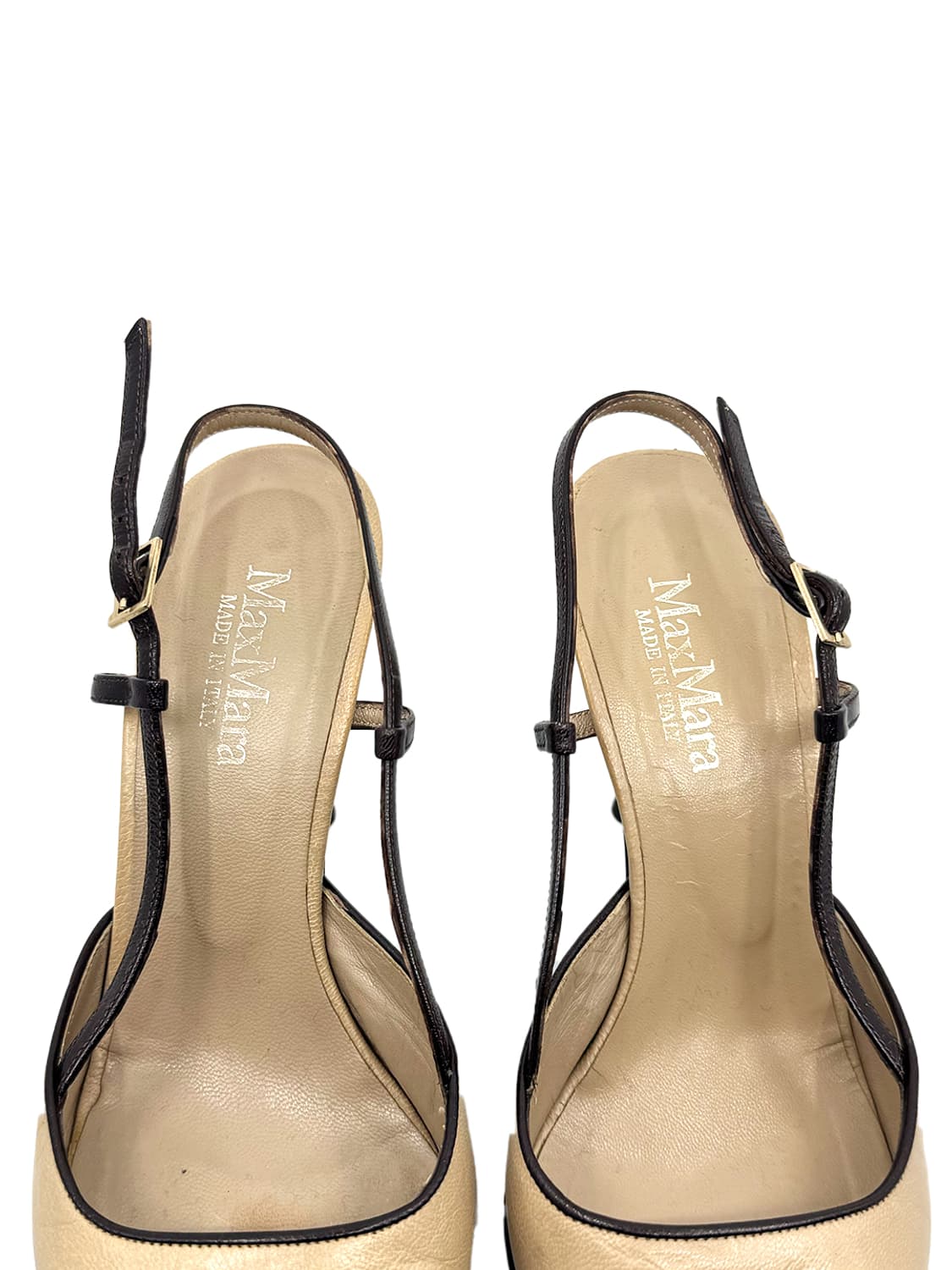 MaxMara TwoTone Leather Slingback/ 38 상품이미지7