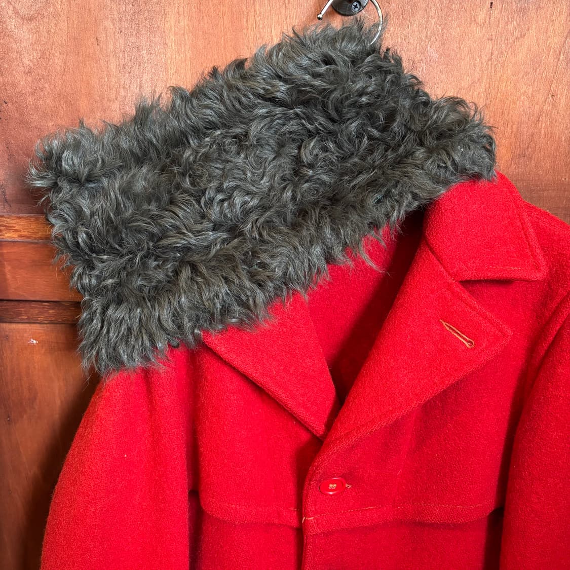 EUGENIA KIM 유제니아킴 천연 램퍼 빈티지 넥워머 카키그레이 상품이미지6