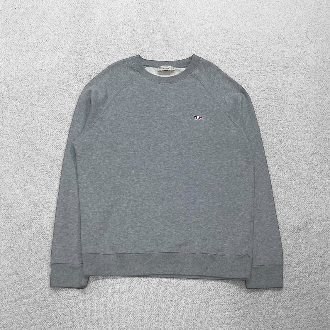 메종키츠네 트리플폭스 패치 맨투맨 그레이 상품이미지1