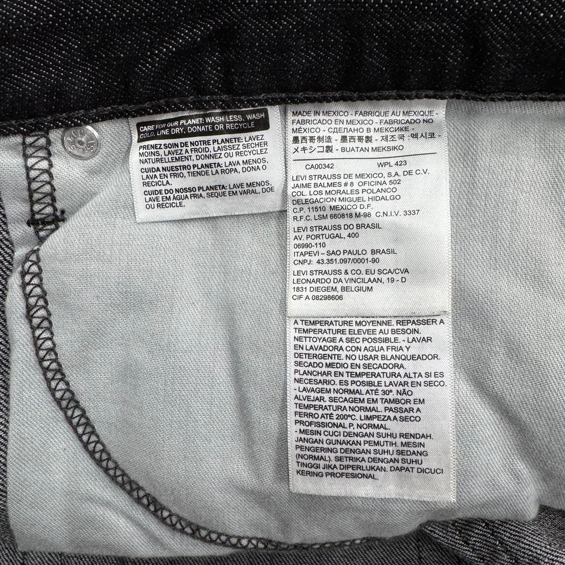 리바이스 514 생지 블랙진 (36)  상품이미지4