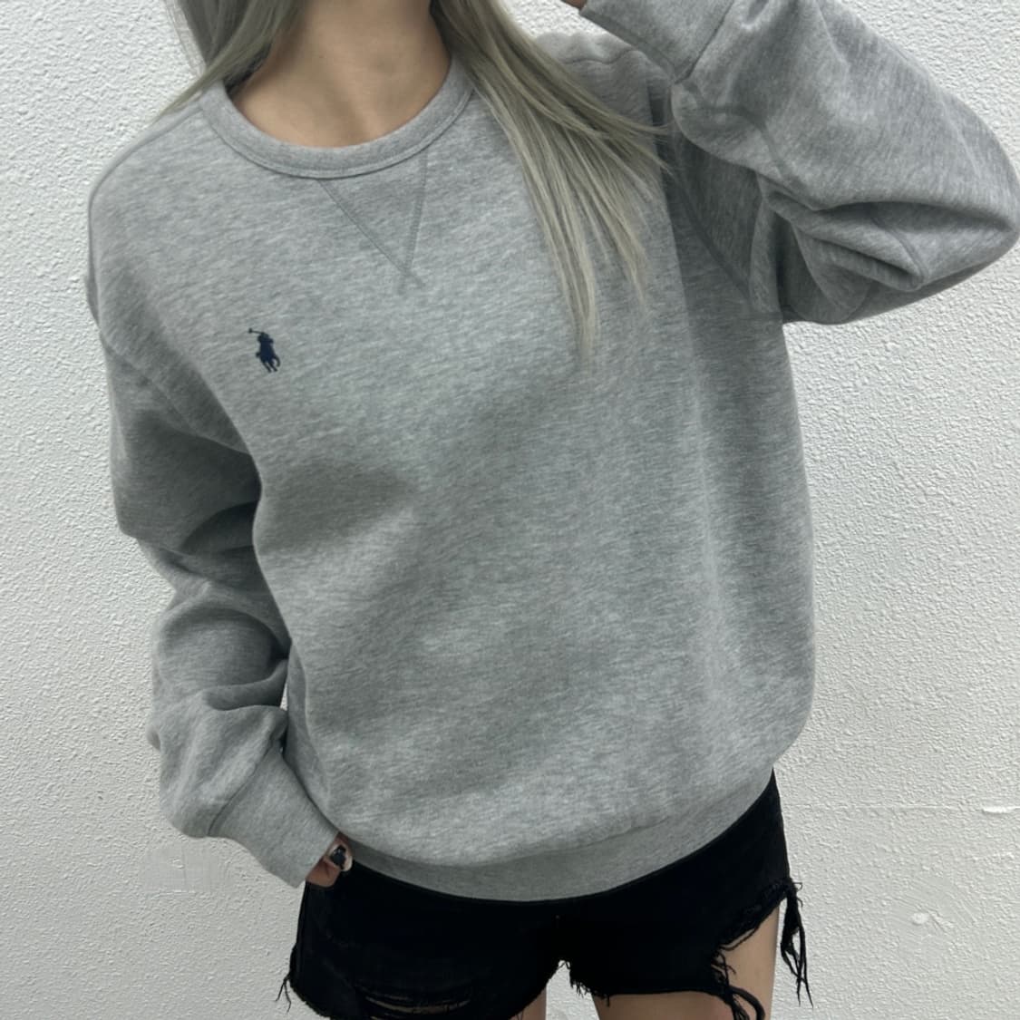 폴로 랄프로렌 네이비포니 그레이 맨투맨 L 상품이미지1