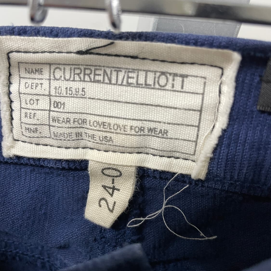 커런트엘리엇 코듀로이 팬츠 블루 24(W) 상품이미지5